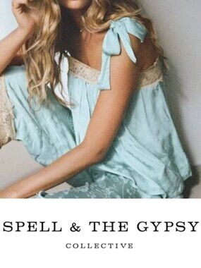 SPELL & THE GYPSY COLLECTIVE  Ocean Cami In Seafoam Size XXS